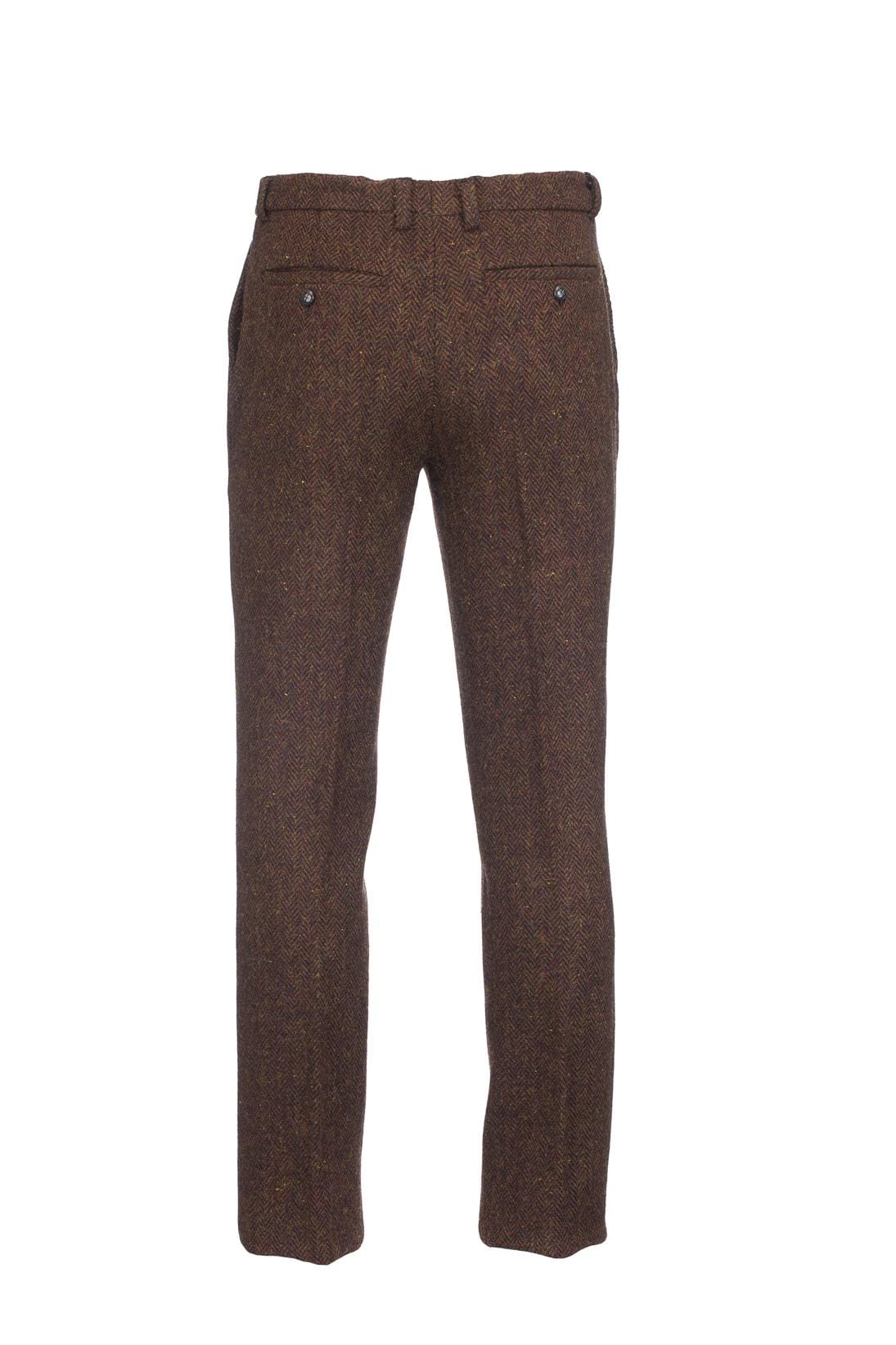 Men's Brown Herringbone Tweed Trousers |Classic Irish Wool Pants | Tailored Winter Tweed Trousers | Vintage-Style Heritage Clothing |Wedding Men's Brown Herringbone Tweed Trousers |Classic Irish Wool Pants | Tailored Winter Tweed Trousers | Vintage-Style Heritage Clothing |Wedding