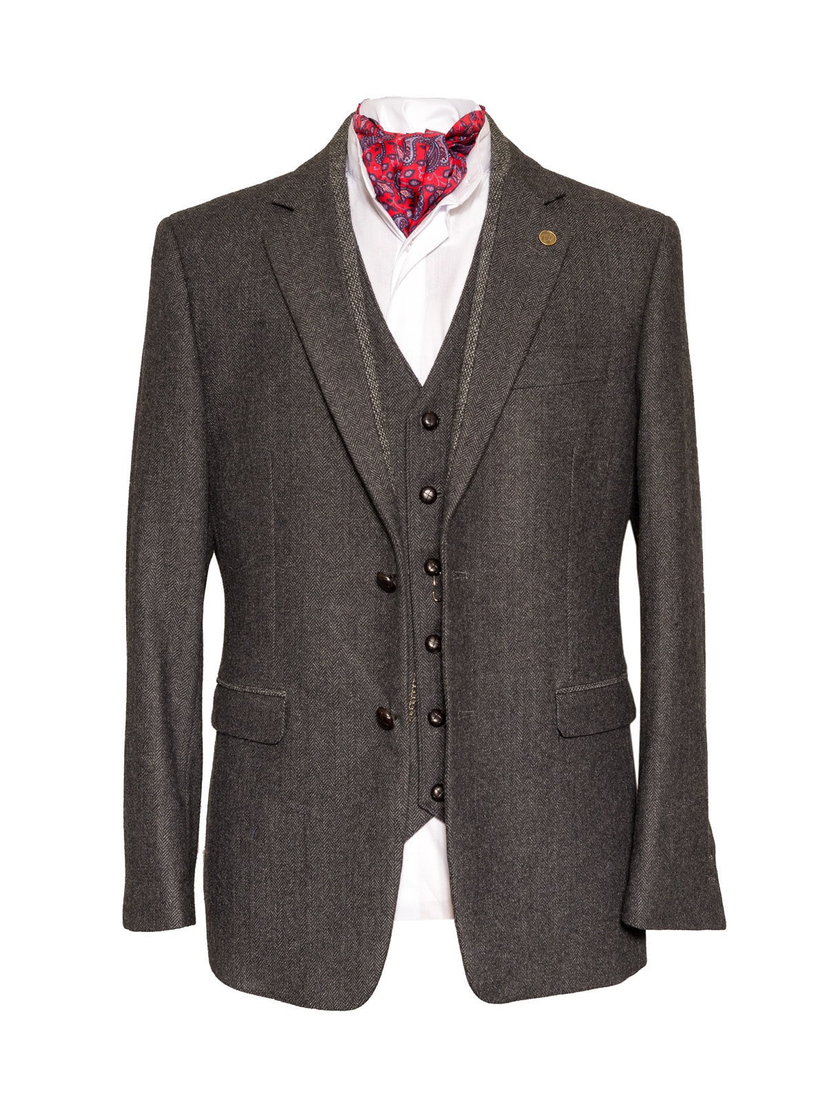 Behan Grey Tweed Classic fit Jacket | Etsy