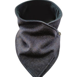 Celtic Tweed | Navy Tweed Scarf | Winter Snood | Cozy Wool Snood Scarf | Handmade Neck Warmer | Irish Gifts | Gifts For Him | Gifts For Her