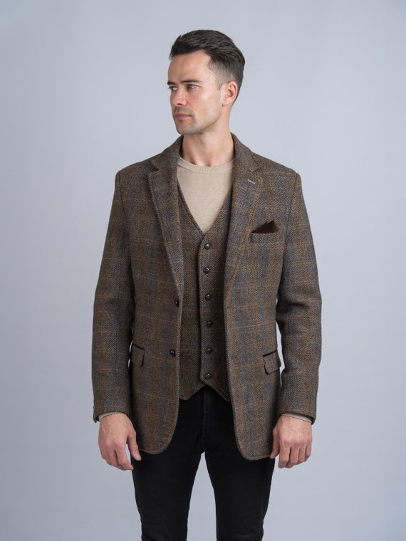 Celtic Tweed |horse Brown Hunting Tweed Jacket |mens Blazer