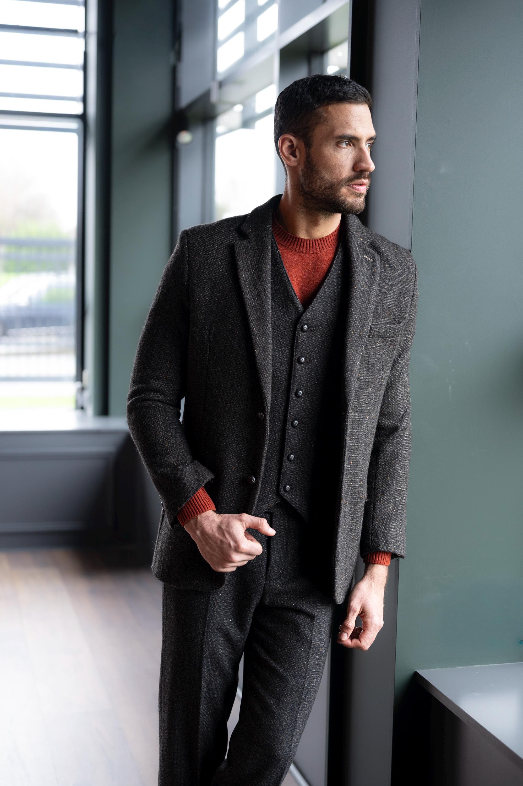 L’AUBE BLANC Gigot Sleeve Tweed Jacket Gigot Sleeve Tweed Jacket – L'AUBE BLANC