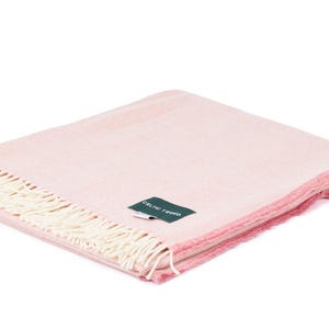 Rosebay Herringbone Lambswool Blanket | Soft Irish Wool Throw | Luxury Herringbone Wool Blanket | Classic Home Decor Gift