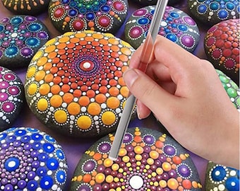 16pcs/set Mandala Dotting Tools Painting Stencils DIY Rocks Painting,  Stone Painting, Nails painting