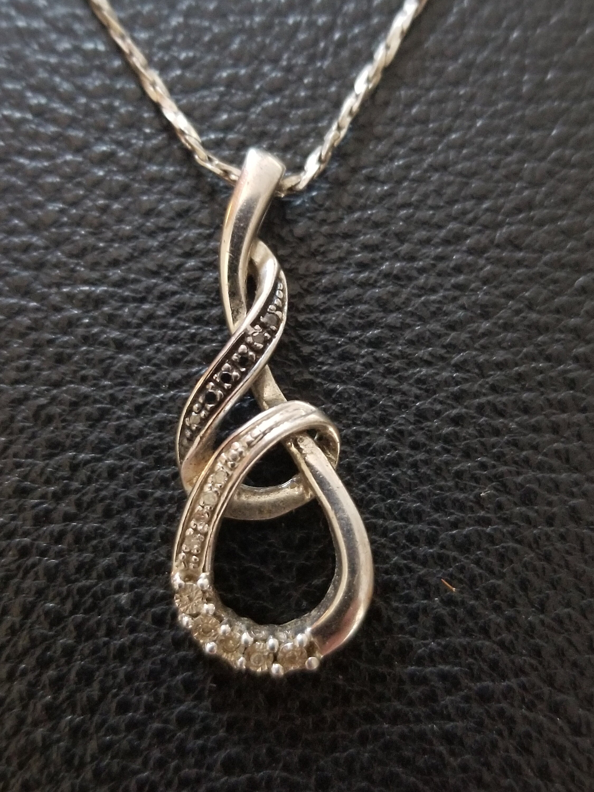 CP734 Diamond Slide Pendant in Sterling Silver With Sterling