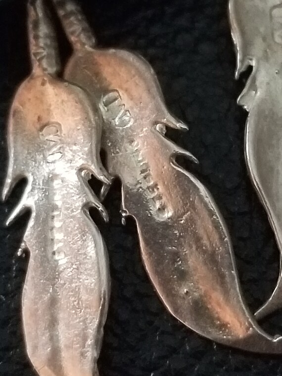 E159 Southwestern Sterling Silver Earrings with L… - image 4