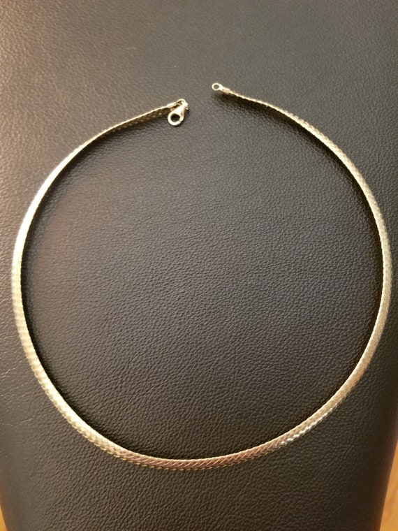 C140 Weave Necklace in Gold Washed Sterling Silve… - image 3