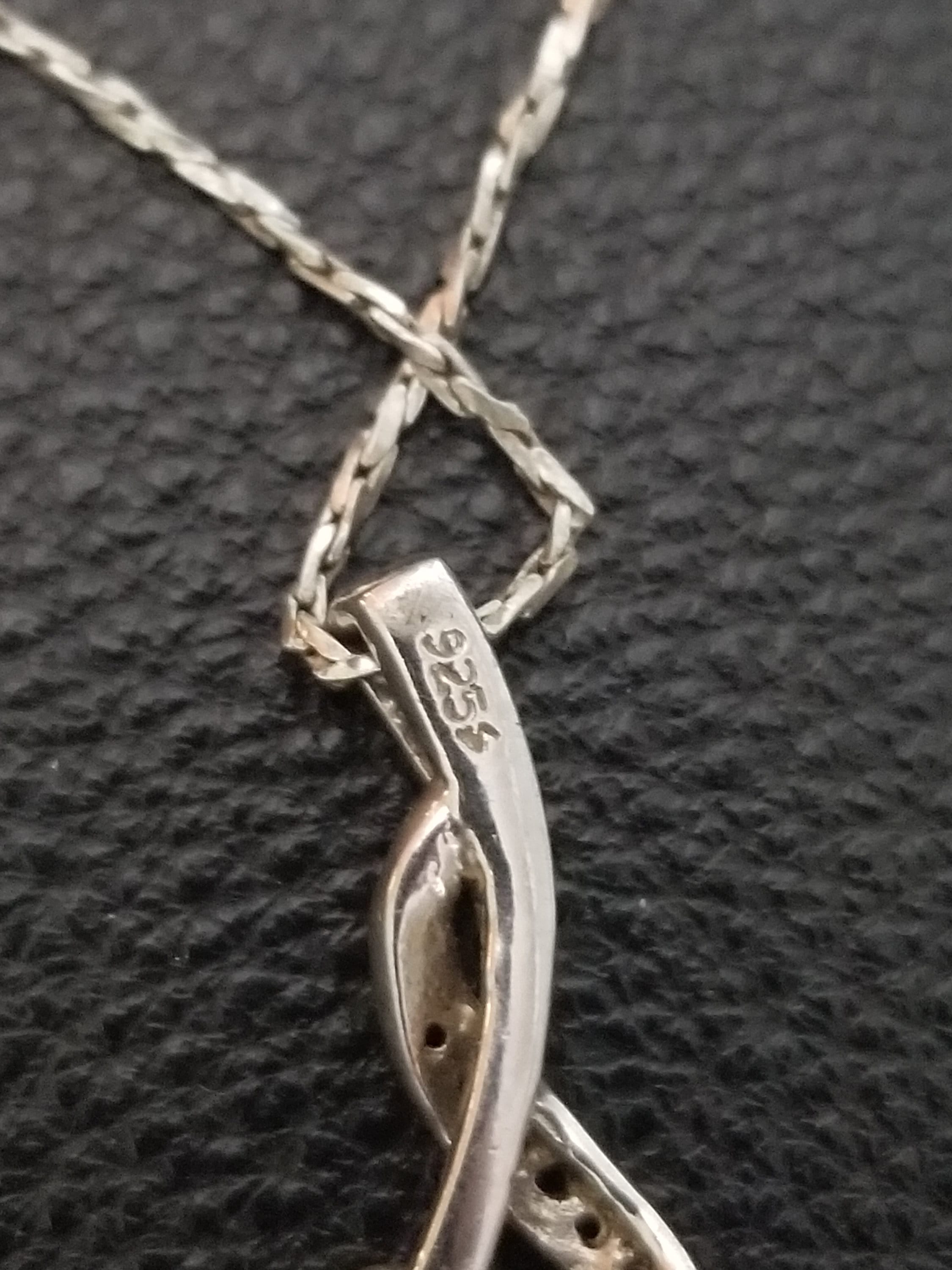 CP734 Diamond Slide Pendant in Sterling Silver With Sterling