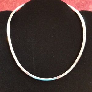 C038 Heavy Omega Chain Necklace - Sterling Silver