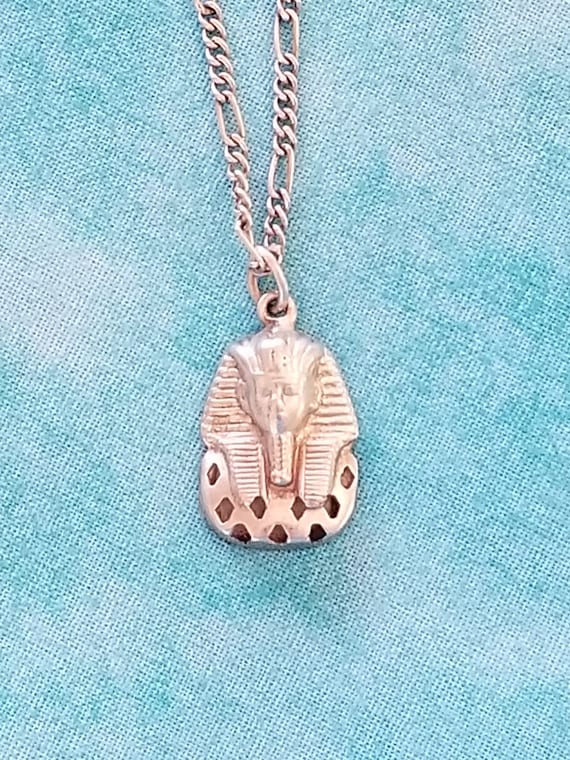 CP229 King Tut Sterling Silver Pendant with Sterli