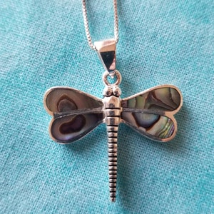 CP330 Dragonfly Sterling Silver Pendant with Sterling Silver Necklace - Vintage