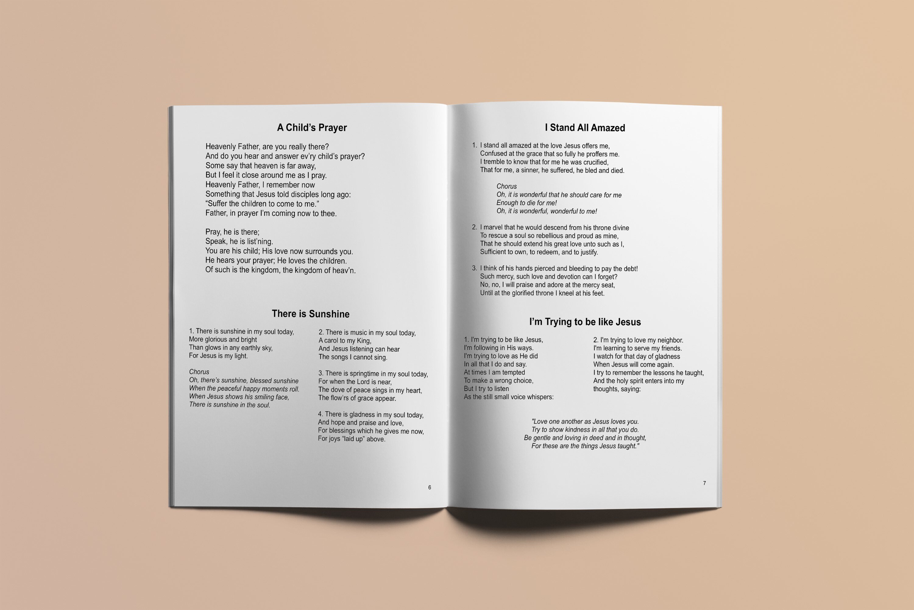 Girls Camp Songs &amp; Games Printable Booklet LDS Young - Etsy