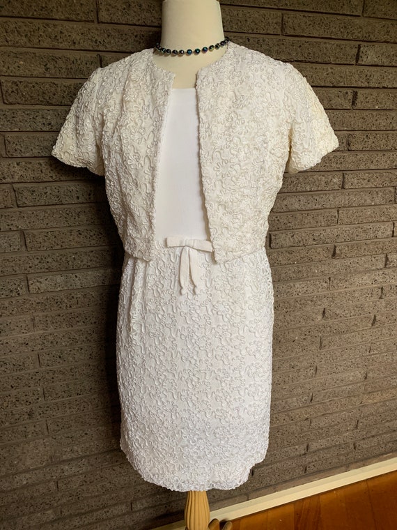 Vintage 1960s Susan Small Wedding Dress & Bolero J
