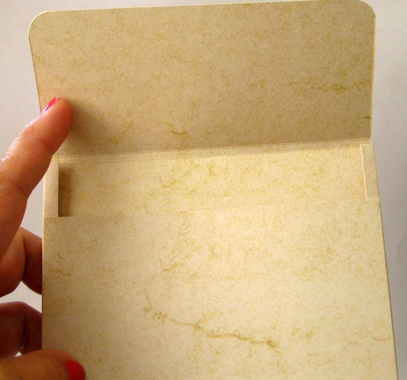 8 CD Envelopes Parchment Ecru Beige Ivory Cover Packaging Photo Formal