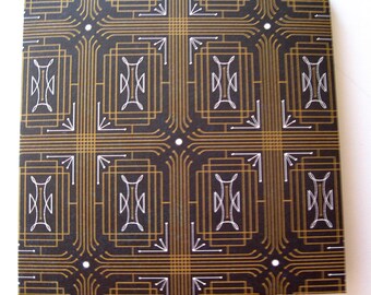 8 CD Envelopes CD boxes /brown and black Art Deco Disk Covers 1/8 depth packaging DVD envelopes gifting Photographer square envelope Wedding