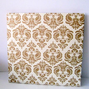 8 CD boxes gold and ivory shimmer CD square envelopes packaging Card disk packaging gift DVD envelope square envelopes dimensional gift card
