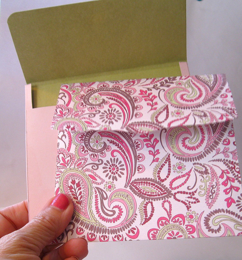 8 CD Envelope Pink and Green Disk CD Cover Packaging Photo Etsy