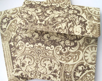 8 sq CD boxes Brown ivory medieval pattern CD/DVD covers packaging Card Photo cd packaging gift dvd envelopes Photographer envelopes Wedding