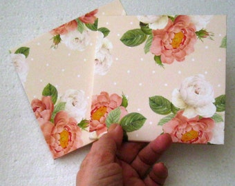 8 CD/DVD Envelopes Blush pink Floral CD Event Video Disk Cover Photos disk presentation envelopes Photographer square envelope Wedding Event