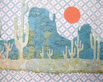 8 CD Envelopes Blue Desert Mesa Cactus Arizona Music CD Covers package Photo CDs cards DVD envelope Photographer square envelope Wedding