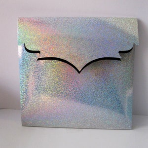 6 CD boxes Silver holographic and black CD square envelopes packaging Card disk packaging gift DVD envelope square envelope dimensional card