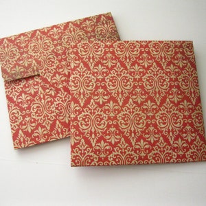 8 CD boxes cranberry damask CD square envelopes packaging Card disk packaging gift DVD envelope square envelopes dimensional cards gift card