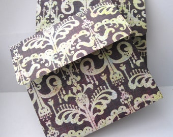 8 Square CDs Envelopes Brown baroque pattern CD/DVD Cover packaging Card Photo cd packaging gift dvd envelope Photographer envelopes Wedding