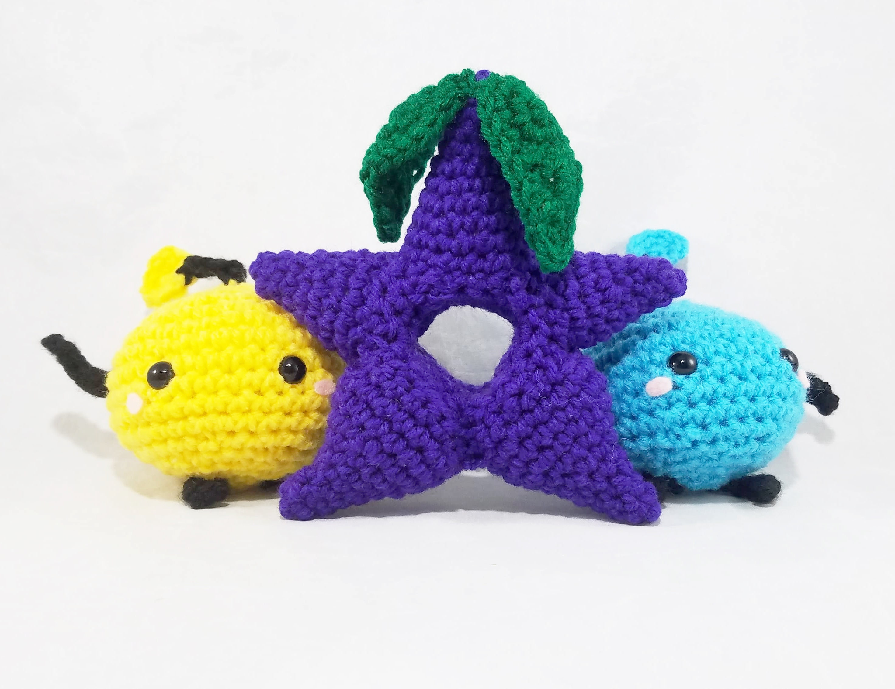 Stardrop Fruit Small Crochet Amigurumi Plush Toy Inspired By Etsy