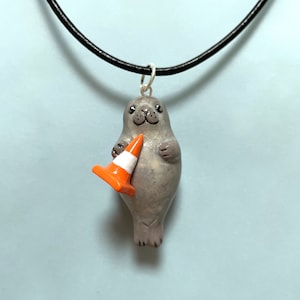 Neil the Seal Necklace, Cute Australian Jewellery Handmade with Polymer Clay