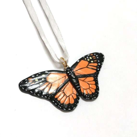 Hanging Butterfly Ornament Christmas Butterfly Decoration Etsy