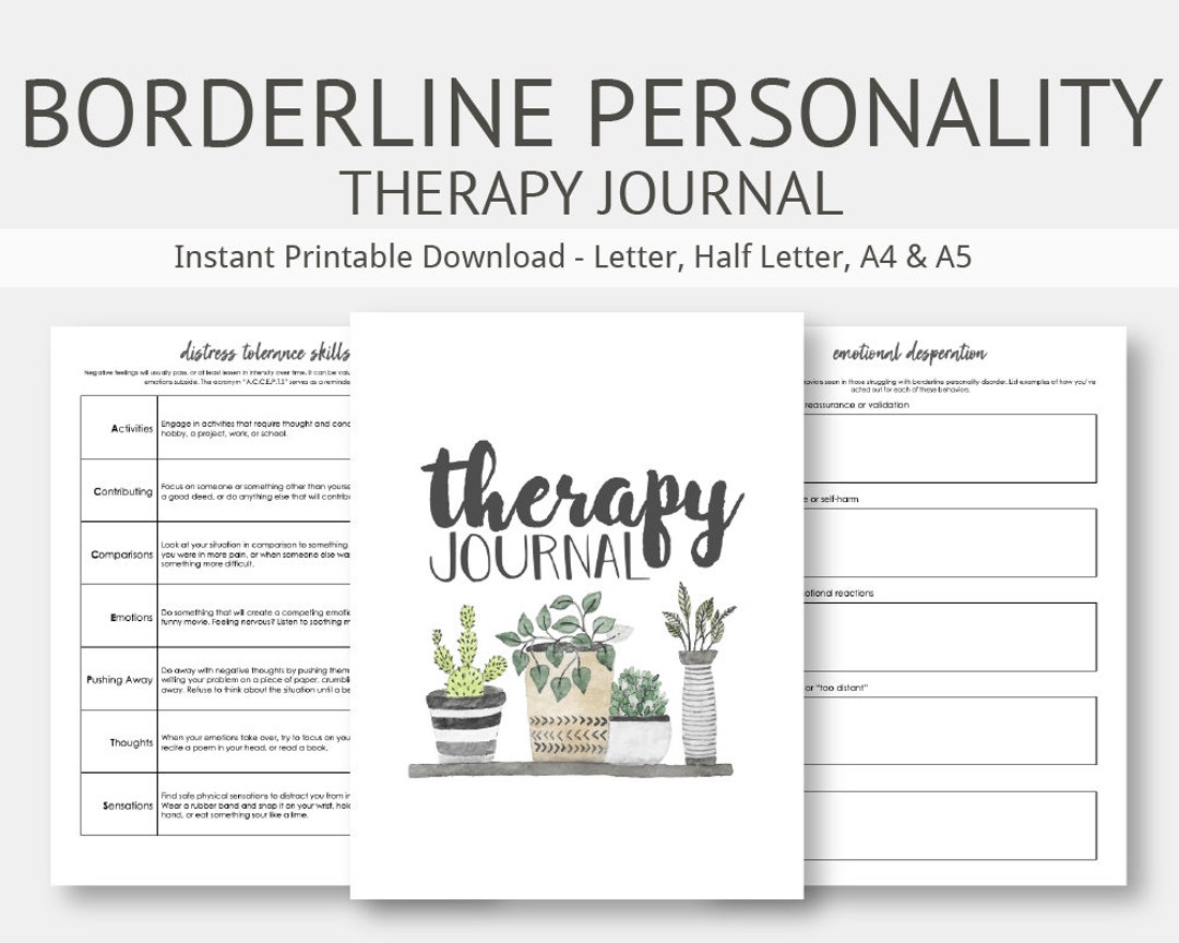 Borderline Personality Disorder Therapy Journal Mental Health