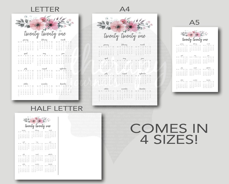 2022 Yearly Calendar Goal Planner, Home Management, Calendar