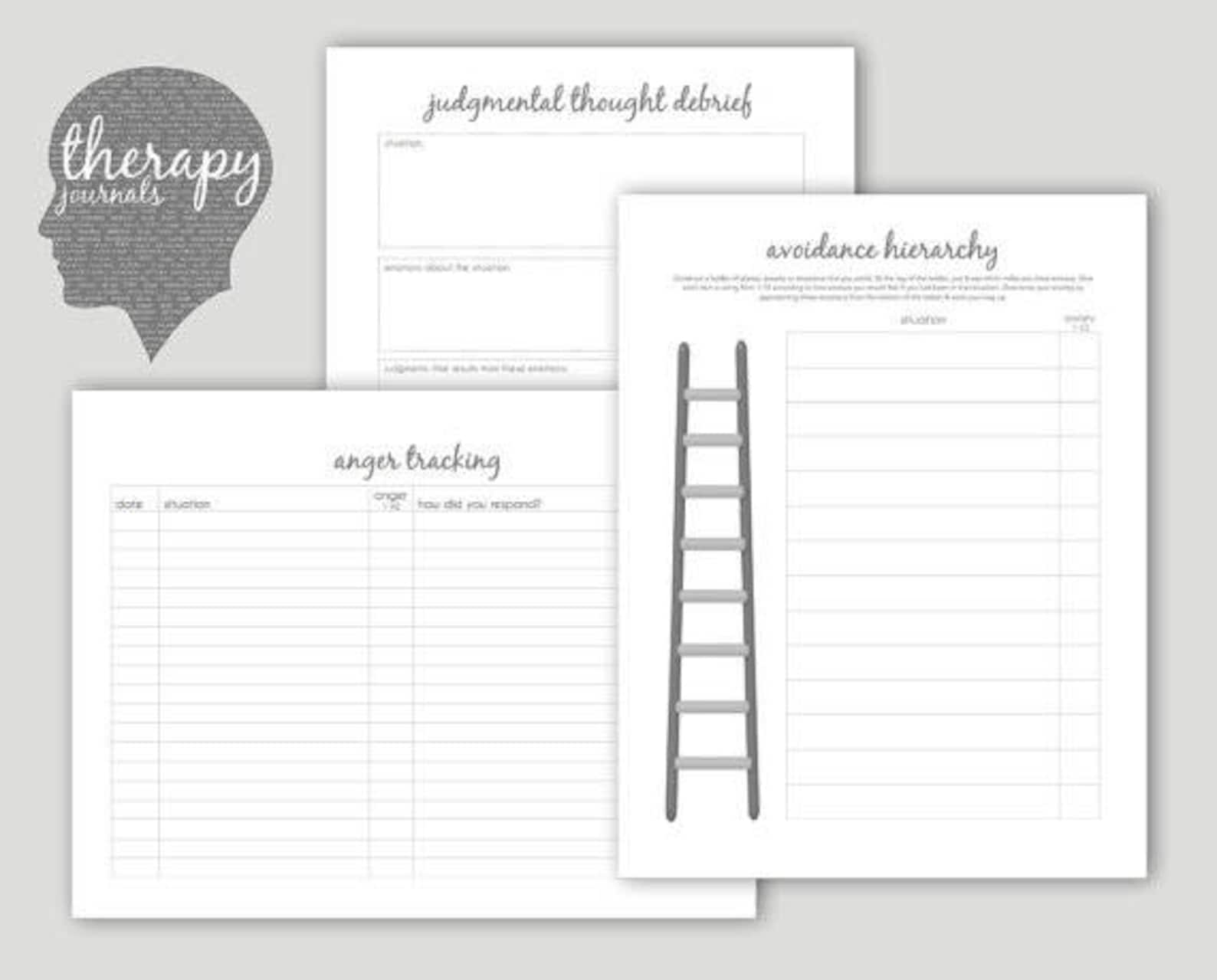 Therapist Bundle Therapy Journals for Mental Health Etsy