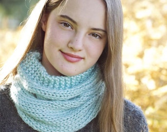 KNITTING PATTERN Studio Cowl // Scarf, Neck Warmer, Cozy Winter Accessory, PDF Instant Download