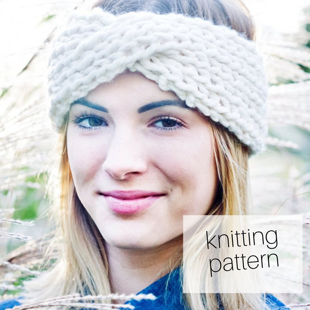 KNITTING PATTERN Turban Twist Headband // Winter Accessory - Etsy