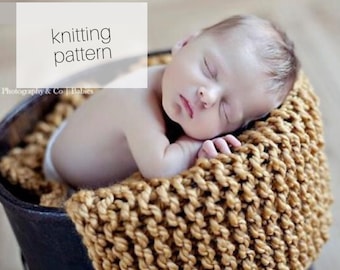 KNITTING PATTERN Sweet Dreams Baby Blanket // Quick and Easy Baby Blanket, Baby Shower, PDF Instant Download