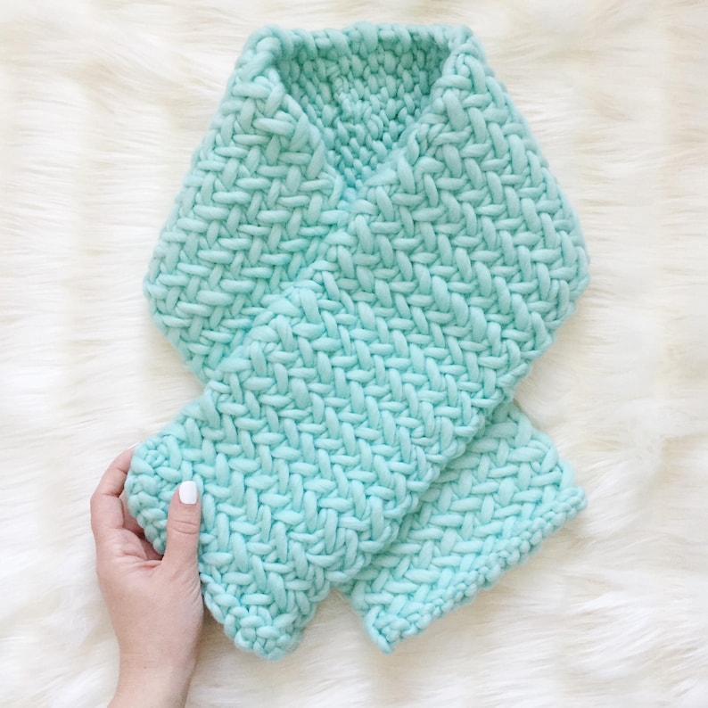 KNITTING PATTERN Herringbone Scarf // Cozy Winter Accessory Etsy Canada