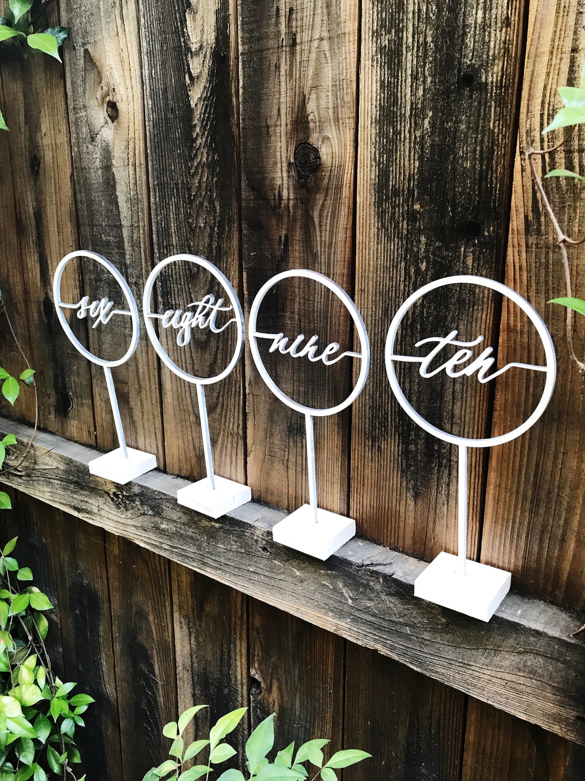 Anna Circle Table Numbers - Etsy Australia