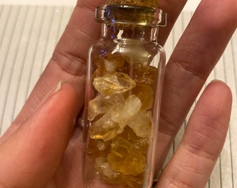 Citrine Crystal Vial - Pocket Healing Stones