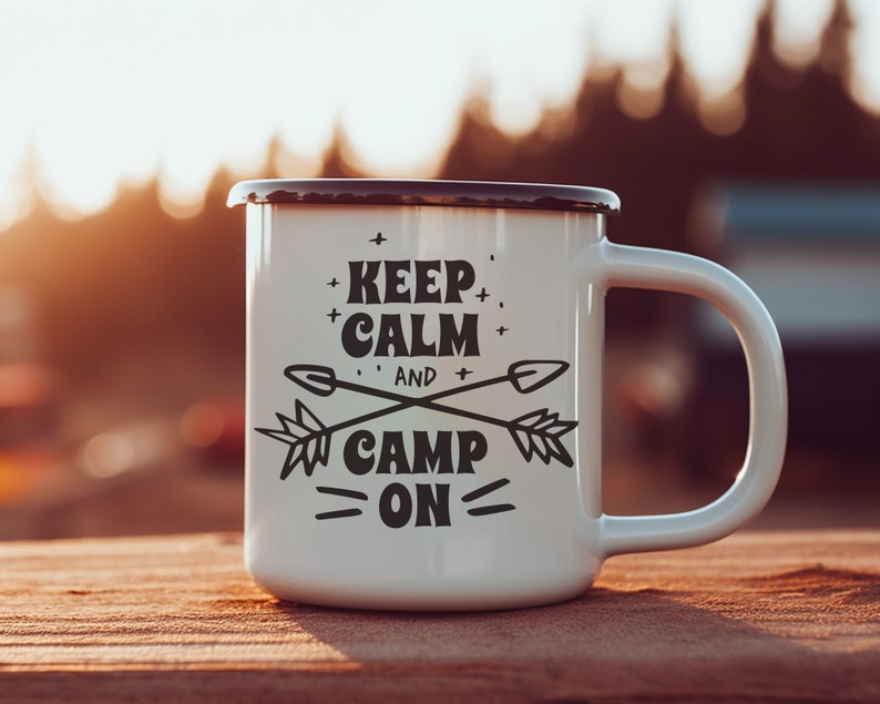 Camping Sublimation SVG, Camping shirt png, Summer Sublimation, Camping Cut Files, Adventure svg, Happy Camper svg, Keep calm T shirt svg image 3