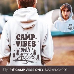 Camping Sublimation SVG, Camping shirt png, Summer Sublimation, Camping Cut Files, Adventure svg, Happy Camper svg, Keep calm T shirt svg image 2