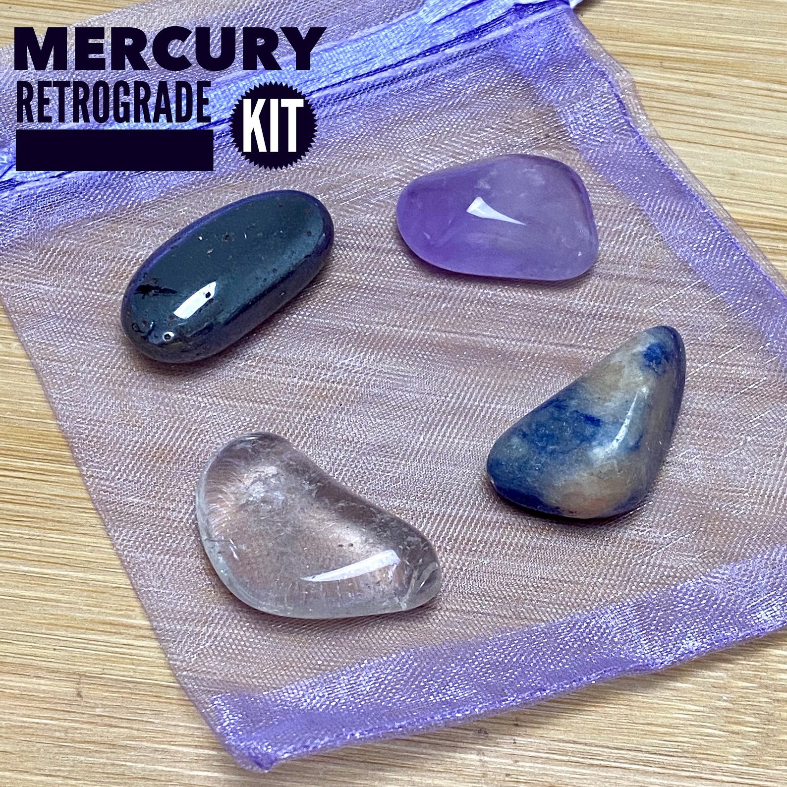 Mercury Retrograde Kit / Crystal Gem Set / Gem Set / Chakra Etsy