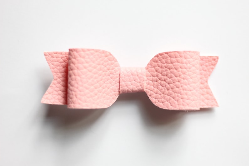 Perfectly Pink Faux Leather Bows