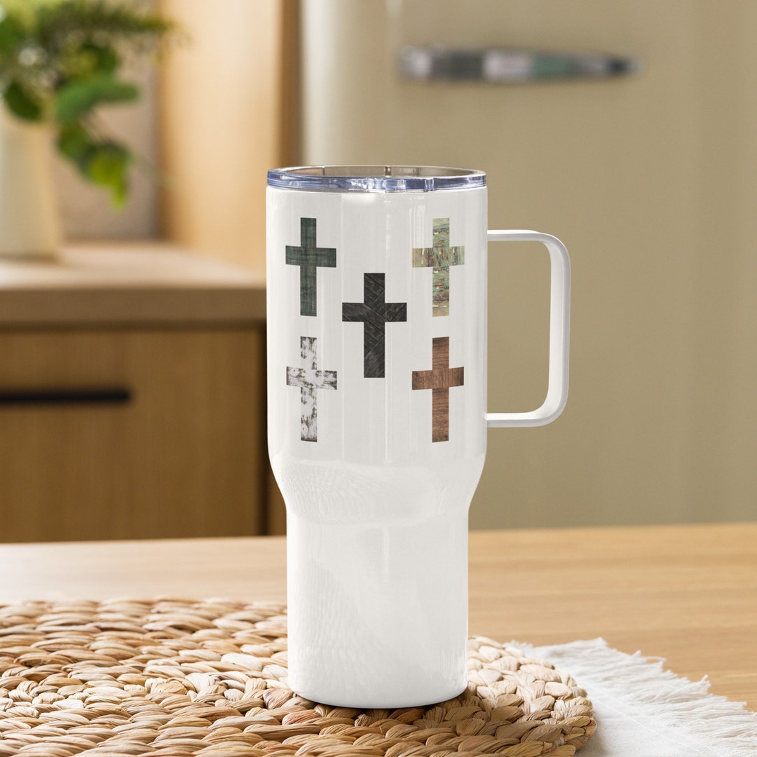 Jesus God Christian Travel Mug With a Handle Etsy