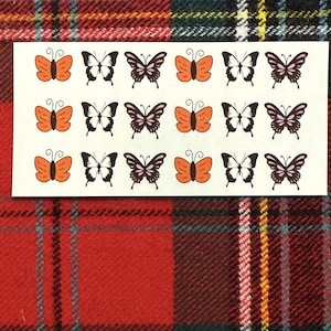 Butterfly Temporary Tattoo set, Miniature Tattoos, Party Favors, Free Shipping