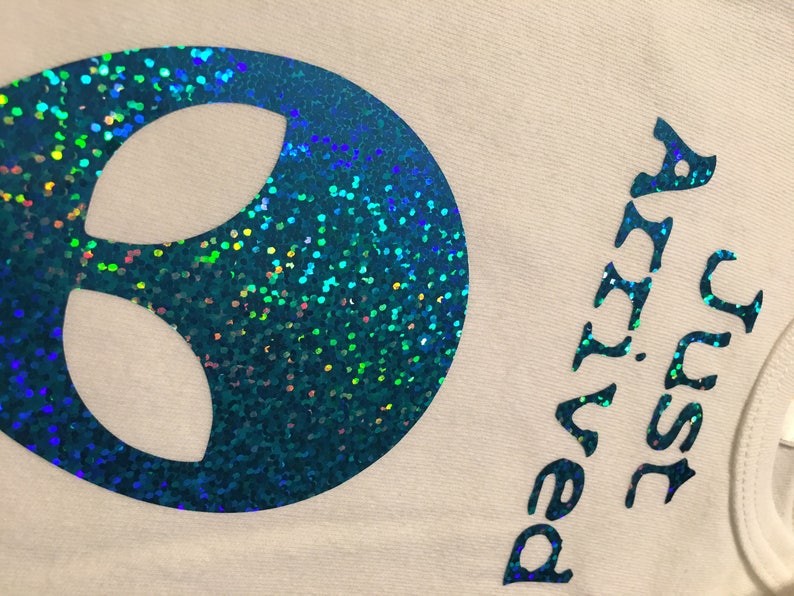 Alien ONESIE\u00ae Roswell Sparkle Alien Infant ONESIE\u00ae SPARKLE Roswell Creeper Halloween Alien Unique Baby Shower Gift