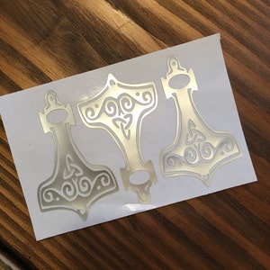 Thors Hammer Stickers, Medieval Stickers/Viking/Coat of Armor/Viking Stationery