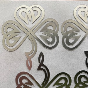 Celtic Stickers / Shamrock Stickers / Irish Gift Wrapping / Irish Envelope Stickers/ Celtic Stationary Stickers
