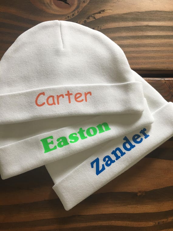 personalized infant caps