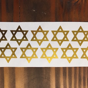 Gold Stars Sticker Sheet, Set of 192 Small Mirror Gold Star