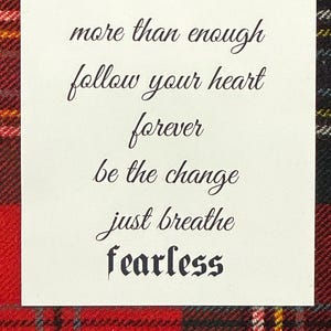 Inspirerende tijdelijke tatoeages, meer dan genoeg/Volg je hart/Voor altijd/Be the change/Gewoon ademen/Fearless